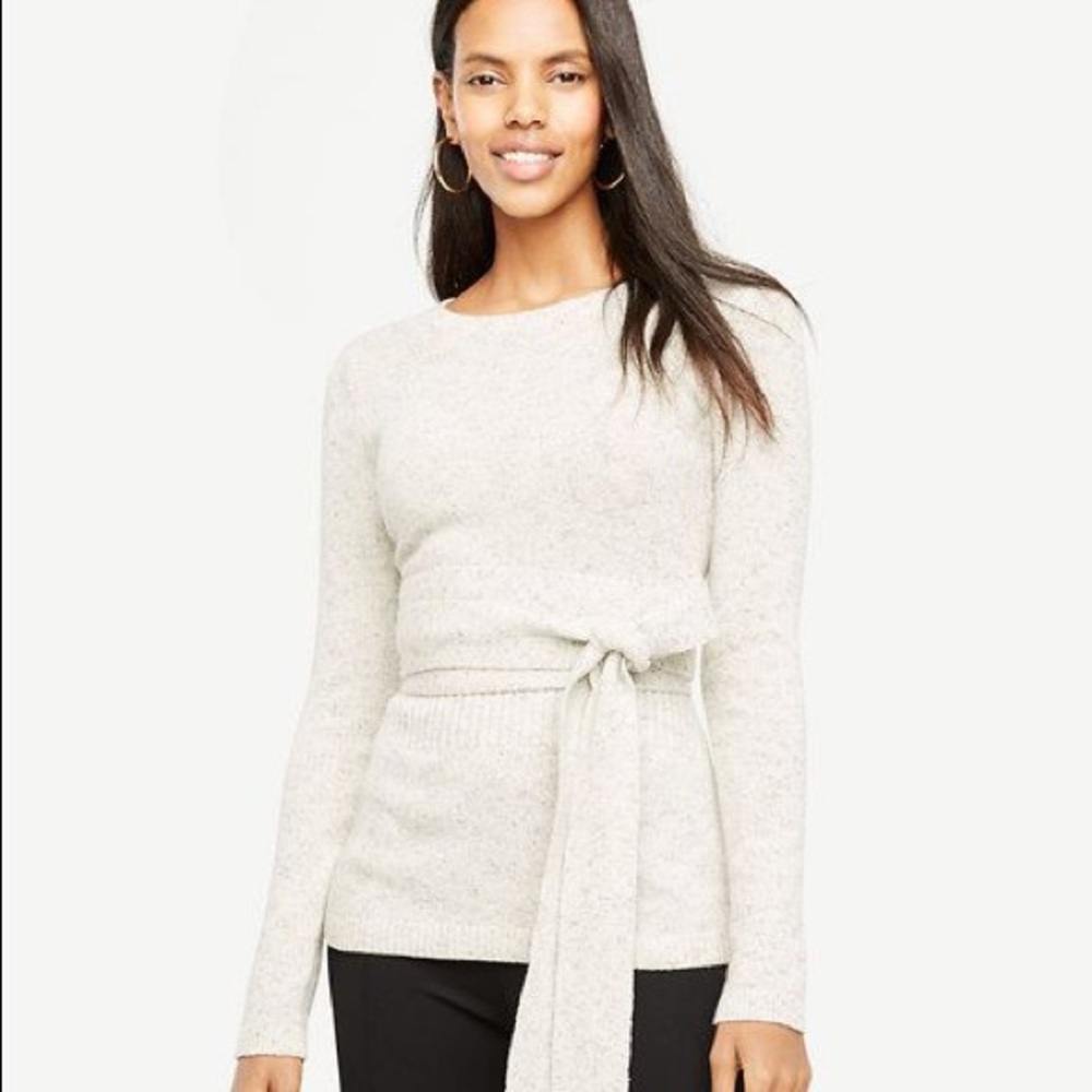 Belted Crew neck Sweater
